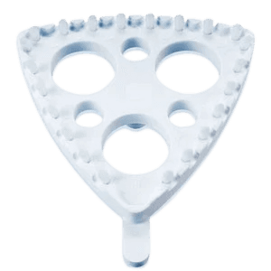 White nylon double cleaner for plansifter sieves